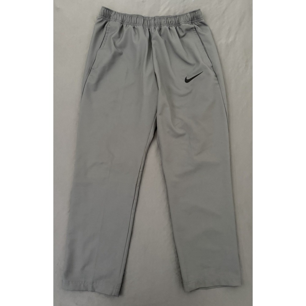 Nike Pants Mens Large Gray Dry Fit Woven Training Athletic Active Track 800201